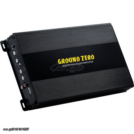 Ground Zero GZIA 1.700 Monoblock Ενισχυτής Αυτοκινήτου Για Subwoofer, Ισχύος 630 Watt RMS/ 1 Ohm