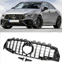 ΜΑΣΚΑ ΕΜΠΡΟΣ Mercedes CLA W118 X118 C118 (2019-up) GT-R Panamericana Design Chrome