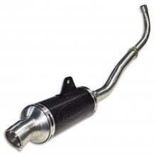 ΕΞΑΤΜΙΣΗ ΟΛΟΣΩΜΗ ΚΟΝΤΗ INOX ΣΤΡΟΓΓΥΛΗ ΜΑΥΡΗ YAMAHA CRYPTON-R 115 PROTECHT