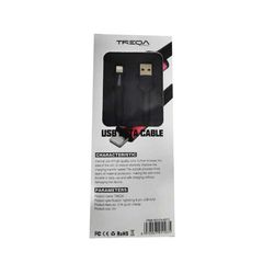 TREQA USB DATA CABLE LIGHTING 2 ΜΕΤΡΑ CA-8572 BLACK