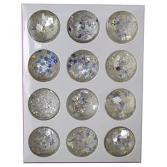 GLITTER NAIL KIT ΔΙΑΚΟΣΜΗΤΙΚΑ ΝΥΧΙΩΝ ΣΕΤ 12 ΒΑΖΑΚΙΑ NAIL ART HOLOGRAPHIC SILVER