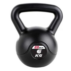 Βαράκι kettlebell μαύρο 6 kg EB FIT 7567424