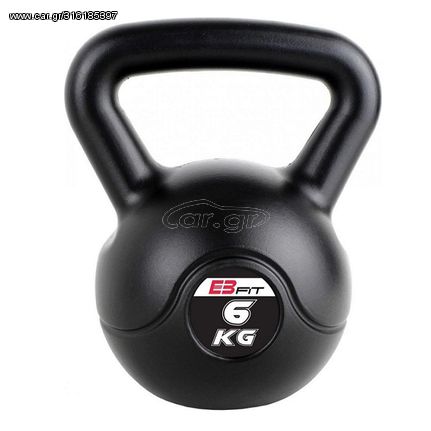 Βαράκι kettlebell μαύρο 6 kg EB FIT 7567424