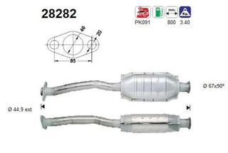 ΚΑΤΑΛΥΤΗΣ PEUGEOT 106 1.4cc 1991-2004 KARALOIZOS exhaust