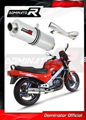Dominator Εξάτμιση Τελικό Oval S.Steel Honda NTV 650 Revere RC 33 1988 - 1997 Με Σιγαστήρα