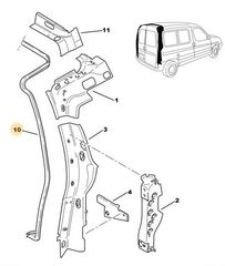 ΤΣΙΜΟΥΧΑ ΠΟΡΤΑΣ ΜΠΑΓΚΑΖ -871068- BERLINGO PARTNER