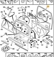 ΤΣΙΜΟΥΧΑ ΠΟΡΤΑΣ ΜΠΑΓΚΑΖ -871068- BERLINGO PARTNER-thumb-1