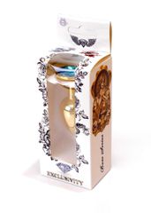 Plug-Jewellery Gold PLUG- Light Blue 7 εκ-thumb-2