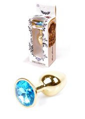 Plug-Jewellery Gold PLUG- Light Blue 7 εκ-thumb-4