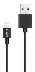 PHILIPS καλώδιο USB σε Lightning DLC3104V-00, 1.2m, μαύρο