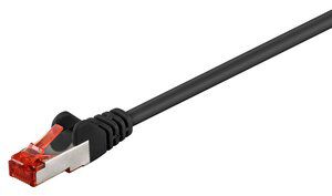 GOOBAY καλώδιο S/FTP (PiMF) CAT6 95458, CCA, AWG 27/7, 0.25m, μαύρο