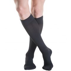 Sigvaris Κάλτσες κάτω γόνατος Sigvaris TFS 702 Κλάση 2 (22-36mm Hg) Μαύρο με κλειστά δάκτυλα | Μήκος Long