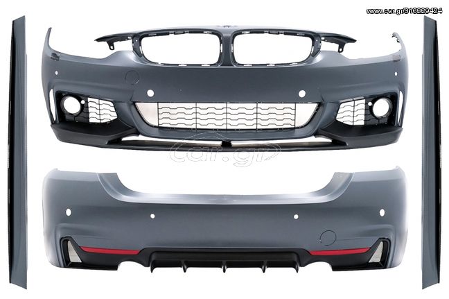 Κομπλε Body Kit για BMW 4 Series F36 Gran Coupe (2013-2019) M Performance Design Twin Single Outlet Black