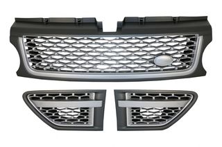 Κεντρική Μάσκα και Αεραγωγοί πλαϊνοί Assembly για Range Rover Sport Facelift (2009-2013) L320 Autobiography Look FULL Silver Edition