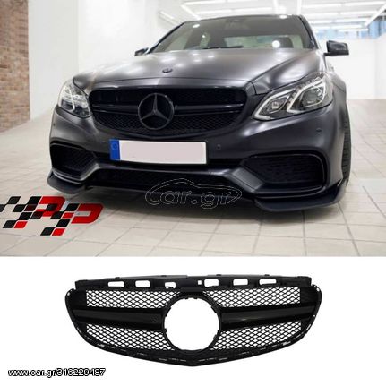 Μάσκα AMG E63 Look για Mercedes E Class W212 2013-2016 Μάυρη