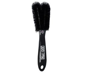 ΒΟΥΡΤΣΑ ΚΑΘΑΡΙΣΜΟΥ ΠΟΔΗΛΑΤΟΥ MUC-OFF ΔΙΠΛΗ TWO PRONG BRUSH ΜΑΥΡΟ