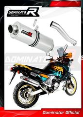 Dominator Εξάτμιση Τελικό Oval S.Steel Honda XVR 750 Africa Twin RD07 1993 - 1995 Με Σιγαστήρα