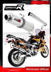 Dominator Εξάτμιση Τελικό Round S.Steel Honda XRV 750 Africa Twin RD07A 1996 - 2003 Με Σιγαστήρα