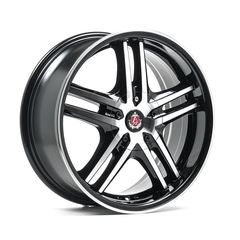 AXE WHEELS EX5 BLACK - POLISHED LIP 17*7,5