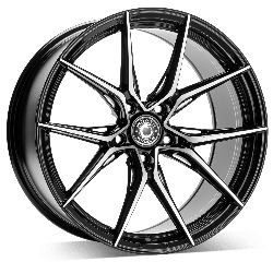 WrathWheels WFX GLOSS BLACK POLISHED FACE 18*8,5