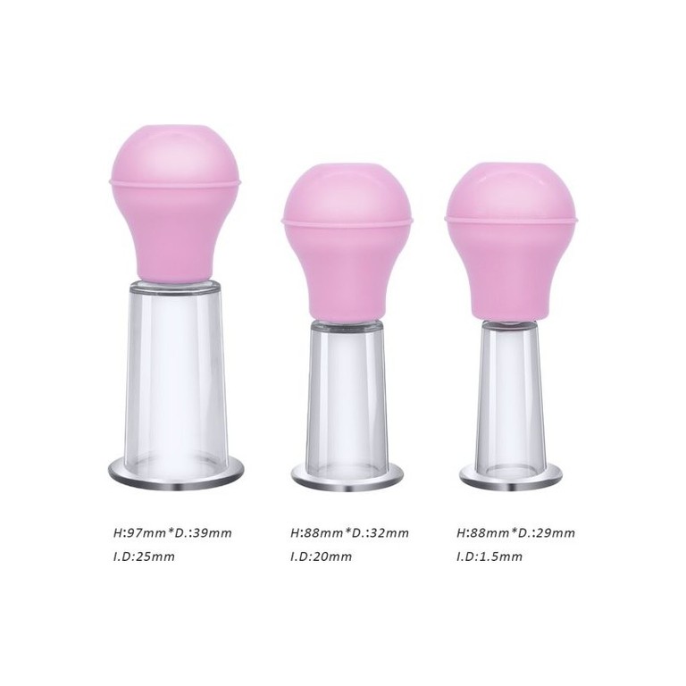 Nipple pink 3pcs