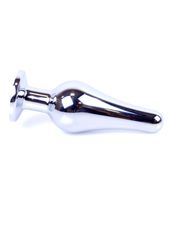 Plug-Jewellery Silver BUTT PLUG- Dark Blue 9,5 εκ-thumb-7