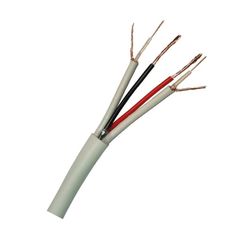 Batt 2x RG59+DC 2x0.50mm Καλώδιο Χαλκού Για Κάμερες CCTV Χρώματος Λευκό (Τιμή Μέτρου)