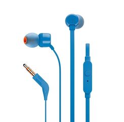 JBL T110 Μπλε Ακουστικά In-Ear Με Πλήκτρο Ελέγχου Και Μικρόφωνο Για Hands-Free Κλήσεις