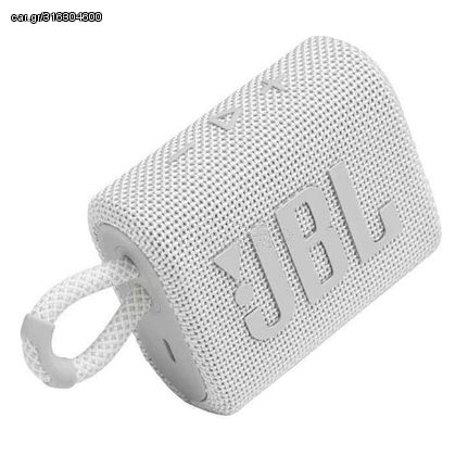 JBL GO3 Φορητό Ηχείο Bluetooth Mini Σε Λευκό Χρώμα