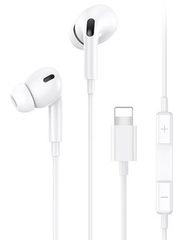 USAMS earphones με μικρόφωνο EP-41, Lightning, 10mm, 1.2m, λευκά