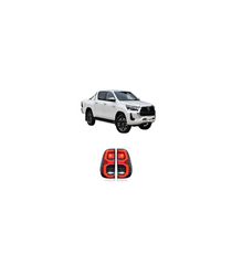 Πίσω Φανάρια LED CanBus "Invincible Edition Φιμε" Toyota Hilux (Cruiser) 2021+
