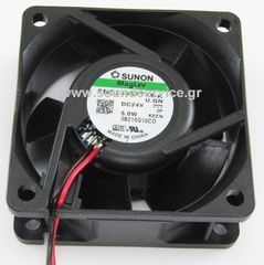 ΑΝΕΜΙΣΤΗΡΑΣ 24V DC 60x60x25mm 2-C 5W 0.21A 68m3/h 45dBA ΡΟΥΛΕΜΑΝ SUNON
