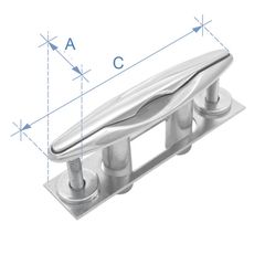 Δέστρα χωνευτή, 4.5``, Inox 316