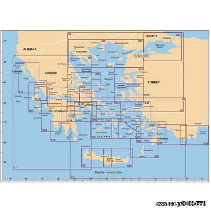 Πλοηγικός Χάρτης Ελλάδος G16, ``Δυτική Πελοπόννησος``, Imray
