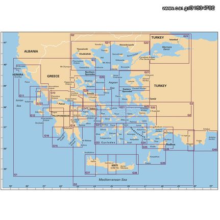 Πλοηγικός Χάρτης Ελλάδος/Τουρκίας G27, ``Λέσβος και παράλια της Τουρκίας``, Imray