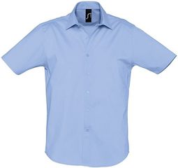 SOL'S BROADWAY 17030 ΑΝΔΡΙΚΟ ΠΟΥΚΑΜΙΣΟ STRETCH ΜΕ ΚΟΝΤΑ ΜΑΝΙΚΙΑ BRIGHT SKY-219