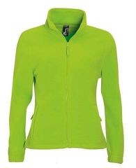SOLʼS NORTH WOMEN 54500 Γυναικεία φλις ζακέτα με φερμουάρ LIME – 281