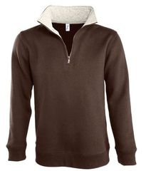 SOL'S SCOTT 47300 ΑΝΔΡΙΚΟ ΦΟΥΤΕΡ ΜΕ 1/4 ΦΟΔΡΑΡΙΣΜΕΝΟ ΛΑΙΜΟ ΜΕ ΑΝΤΙΘΕΣΗ CHOCOLATE-398