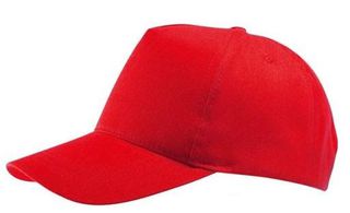 Sol's Buzz 88119 100% βαμβακερό Πεντάφυλλο καπέλο RED-145