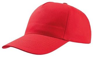 Atlantis Start Five 852 Πεντάφυλλο Καπέλο Τζόκεϊ 100% Βαμβάκι Twill 160gsm RED