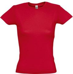 Sol's Miss 11386 Γυναικείο t-shirt Jersey 150 100% βαμβάκι 24 χρώματα RED-145