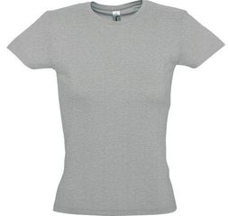 Sol's Miss 11386 Γυναικείο t-shirt Jersey 150 100% βαμβάκι 24 χρώματα GREY MELANGE-350