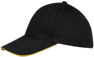 Καπέλο Τζόκεϊ Sol’s Buffalo 88100 – 100 % Βαμβάκι Χνουδιασμένο 260 g BLACK/YELLOW - 984
