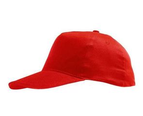 Sol's Sunny 88110 βαμβακερό 180gr Πεντάφυλλο καπέλο τζόκεϊ RED-145