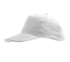 Sol's Sunny 88110 βαμβακερό 180gr Πεντάφυλλο καπέλο τζόκεϊ WHITE-102