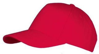 SOL'S LONG BEACH 00594 βαμβάκι 260GR Πεντάφυλλο καπέλο τζόκεϊ RED-145
