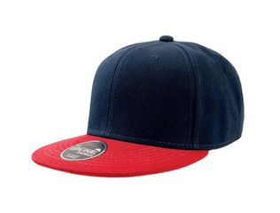 Atlantis 845 Snap Back Καπέλο Jockey 6 Panel με Flat Γείσο – 100% Ακρυλικό NAVY/RED