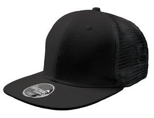 Atlantis 846 Snap Mesh εξάφυλλο καπέλο τζόκεϋ 100% Πολυεστέρας BLACK/BLACK