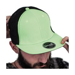 Atlantis 846 Snap Mesh εξάφυλλο καπέλο τζόκεϋ 100% Πολυεστέρας GREEN/BLACK