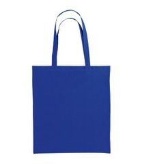 UBAG Cancun Τσάντα αγοράς 42x38cm 100% βαμβάκι με μακριά χερούλια ROYAL BLUE